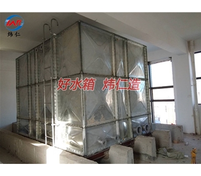 煙臺安輪集團(tuán)-鍍鋅水箱安裝